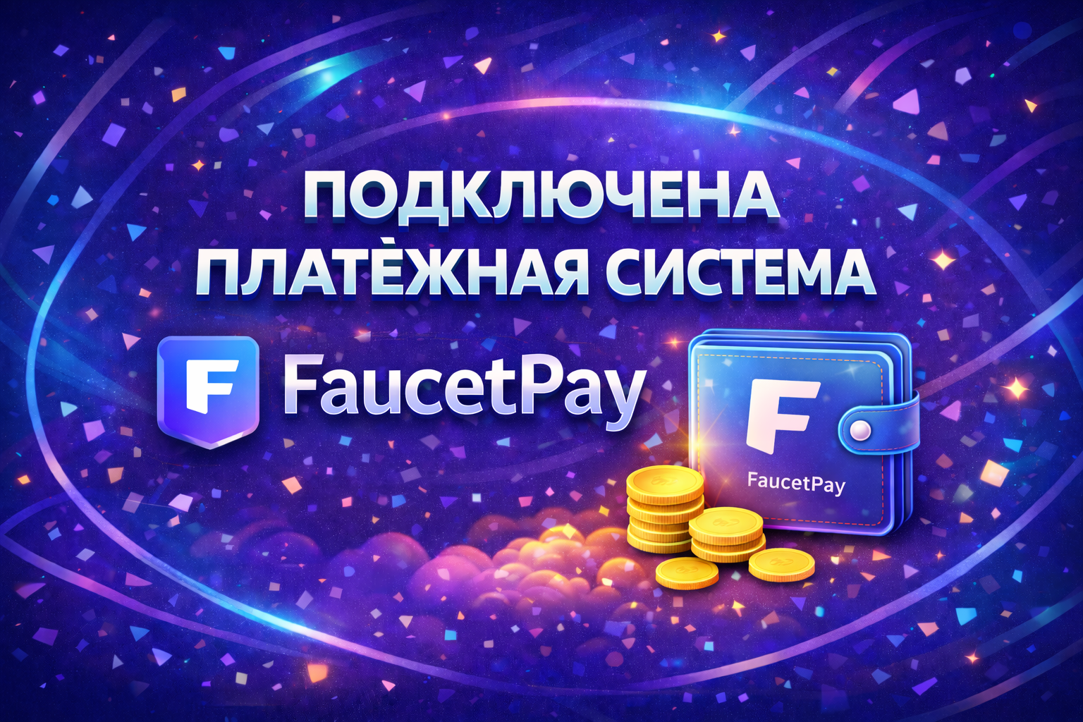 Добавлена платежная система (FaucetPay)