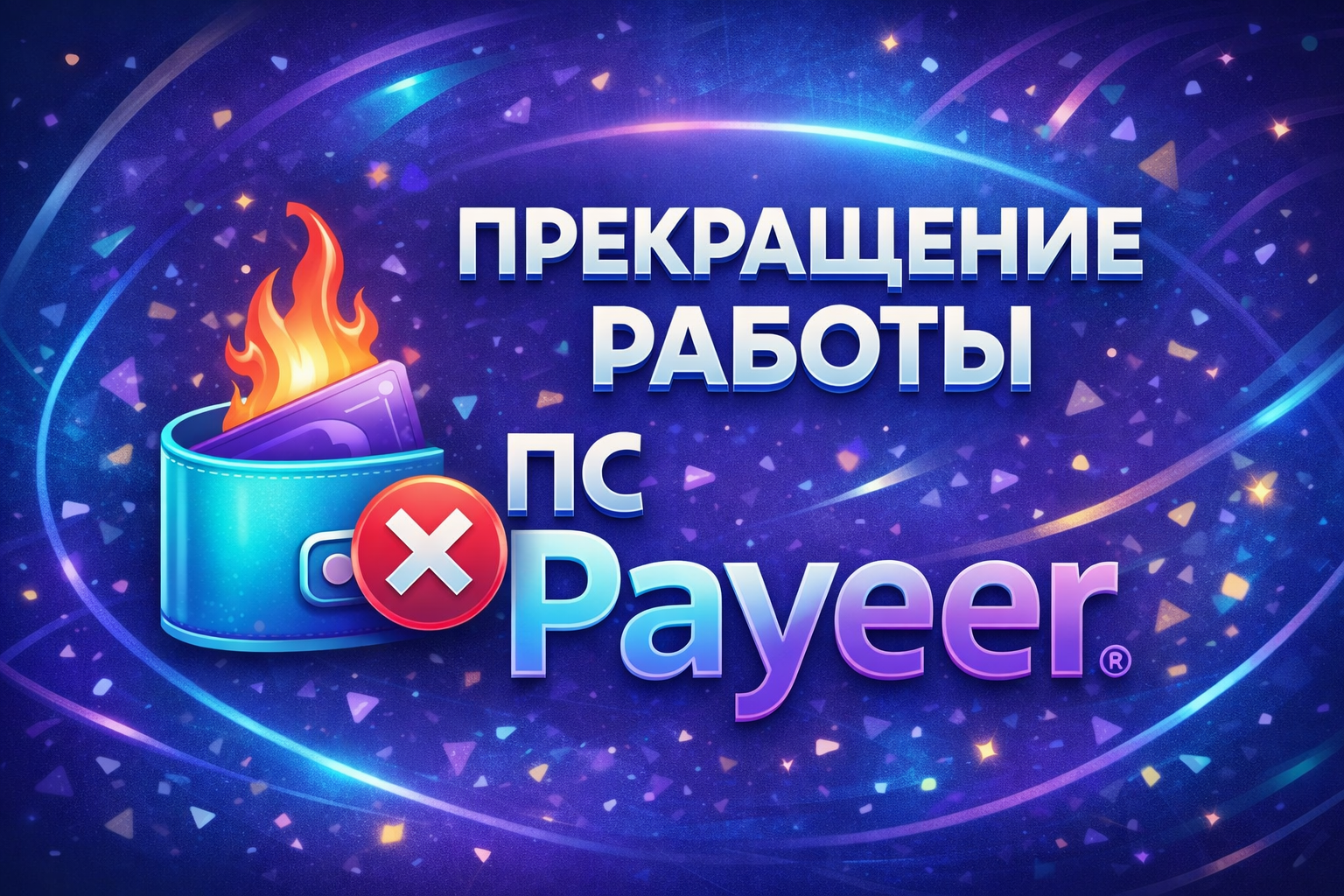 Прекращение работы ПС Payeer